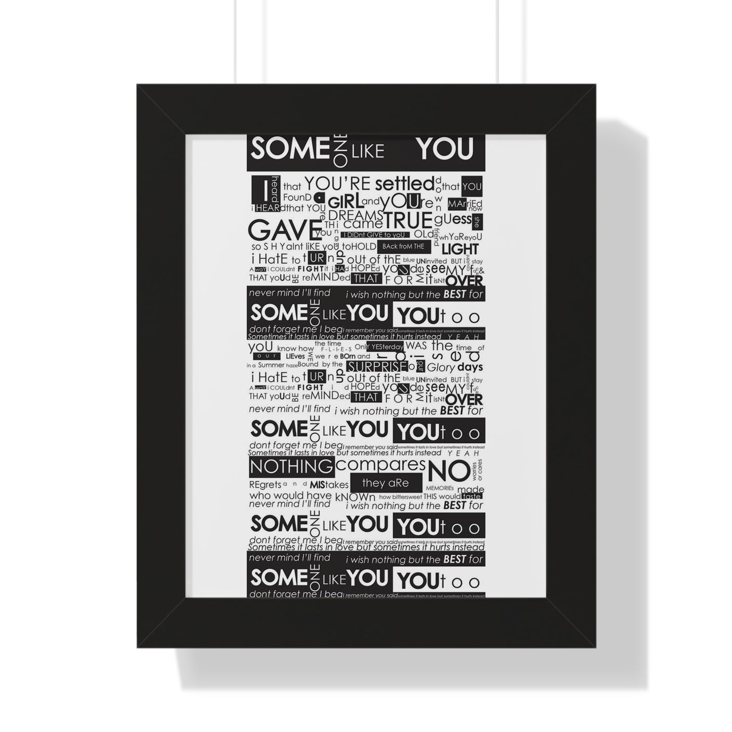 Someone Like You Framed Vertical Poster