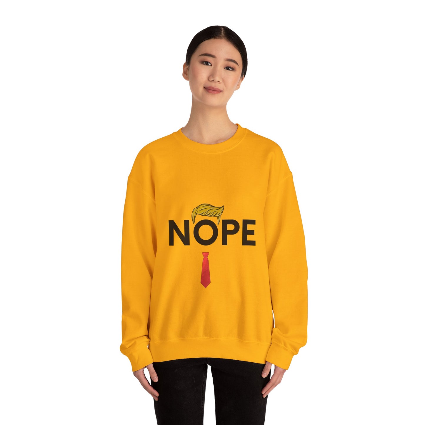 NOPE TRUMP Unisex Heavy Blend™ Crewneck Sweatshirt