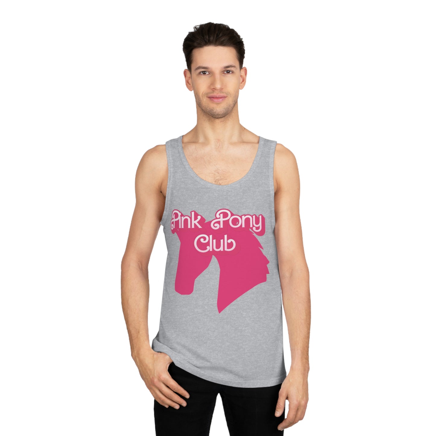 Pink Pony Club Tank Top, Fun Summer Apparel, Gift for Horse Lovers, Stylish Casual Wear, Ideal for Birthdays, Parties
