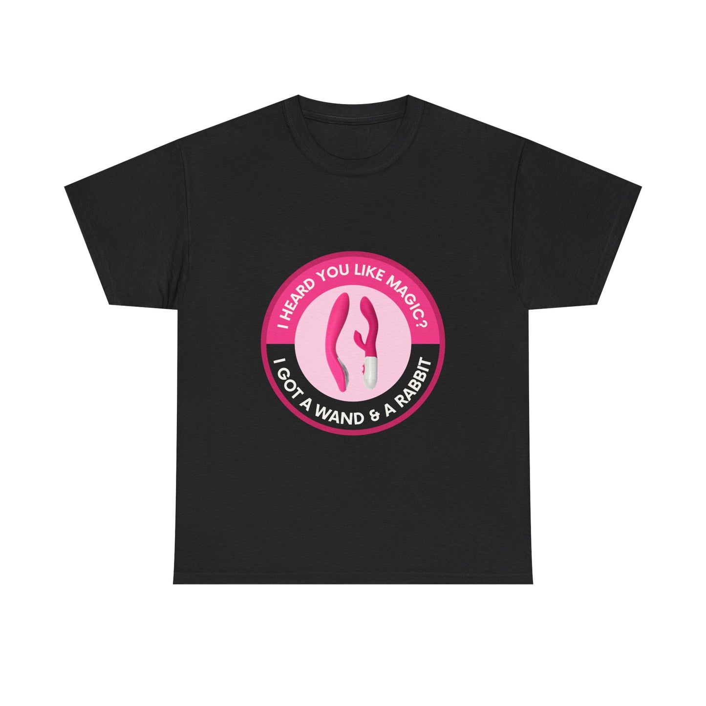 Wand & Rabbit Magic Love Unisex Tee - Casual, Fun, Gift for Friends, Festivals, Occasions, Humor, Creative Design