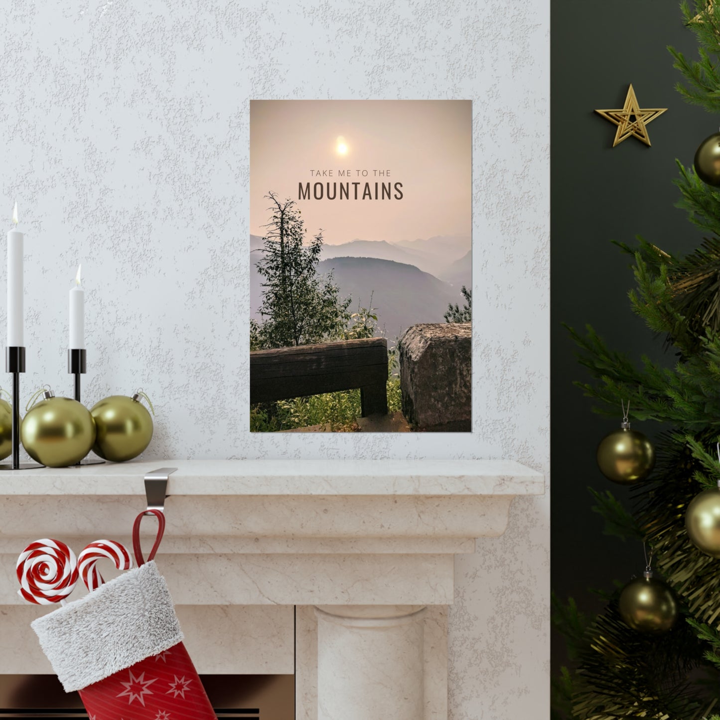 Take Me To The Mountains Premium Matte Vertical Posters