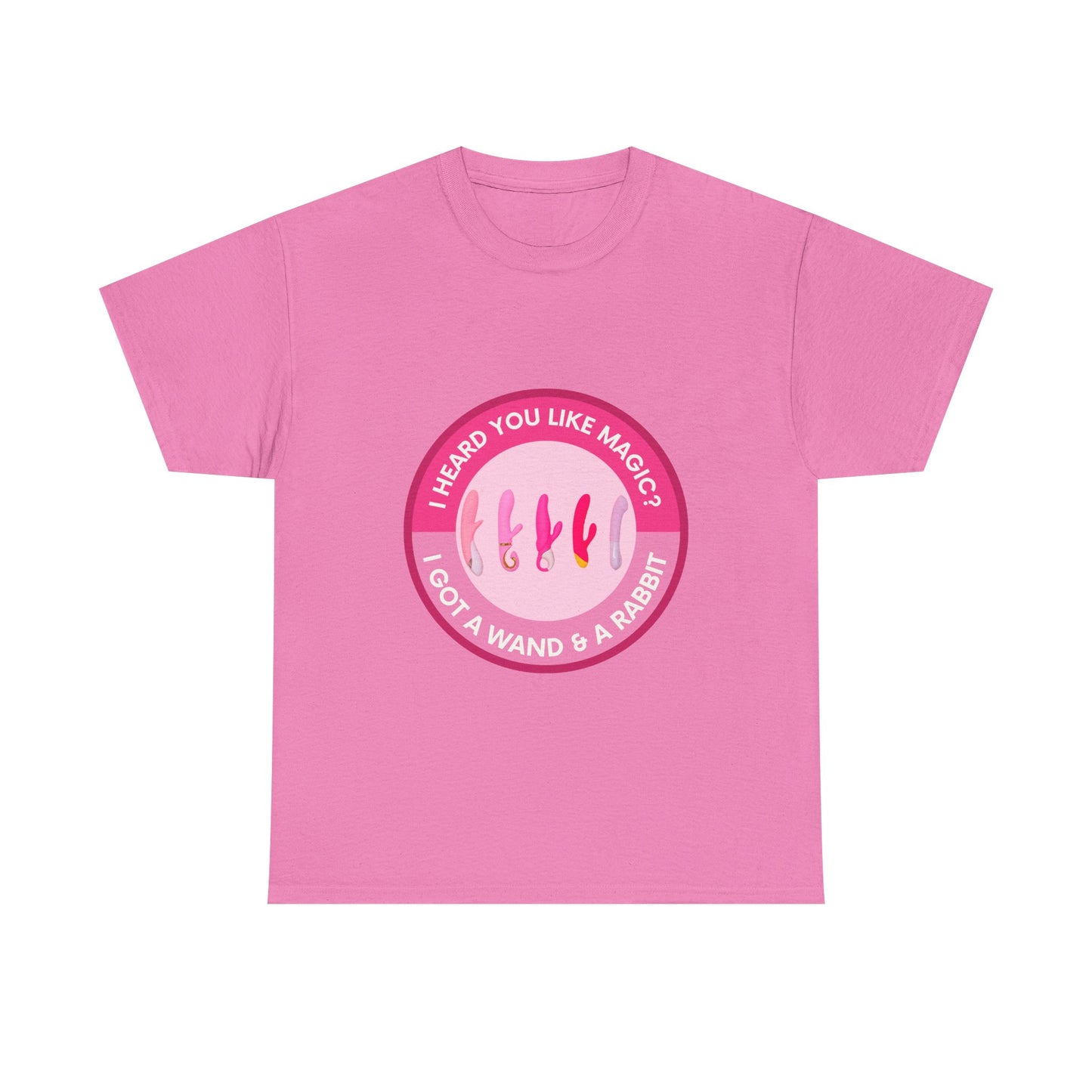 Magic Wand and Rabbit Unisex Tee - Fun Gift for Magic Lovers, Unique Birthday Shirt, Fantasy Apparel, Quirky Casual Wear, Festival Top