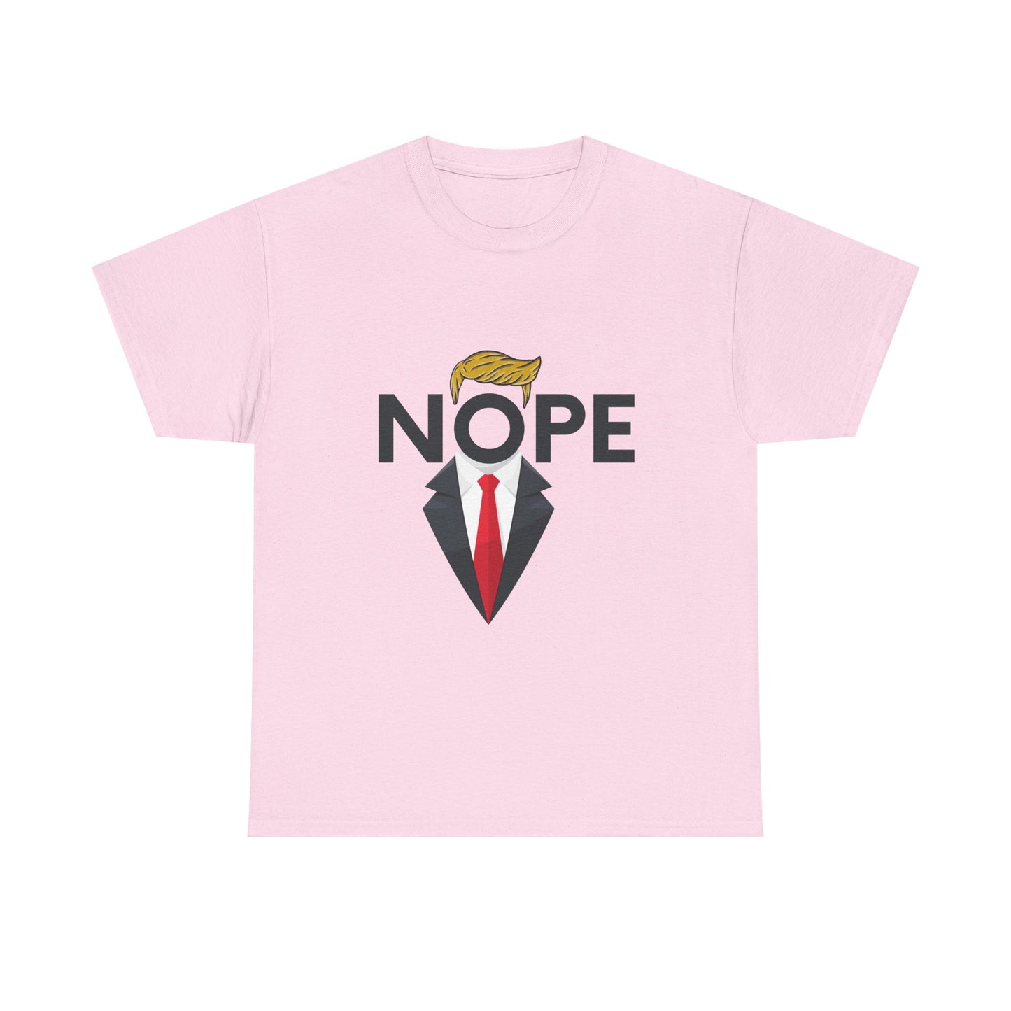 NOPE TRUMP Mocking President Tee, Funny Political Shirt, Unisex Cotton T-Shirt, Election Humor Gift, Statement Tee, Everyday Wear
