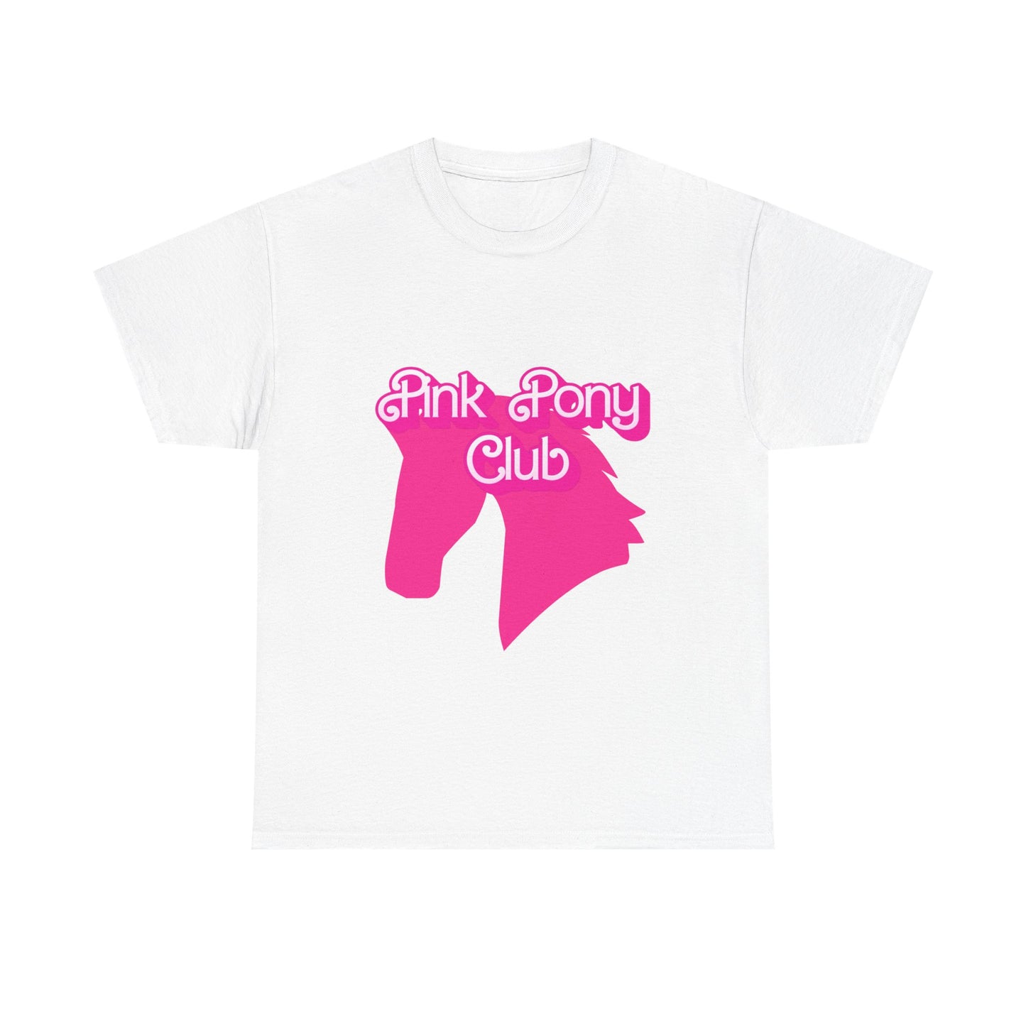 Pink Pony Club Tee - Fun Graphic T-Shirt for Animal Lovers, Horse Enthusiasts, Gifts for Friends, Birthday Parties, Everyday Wear