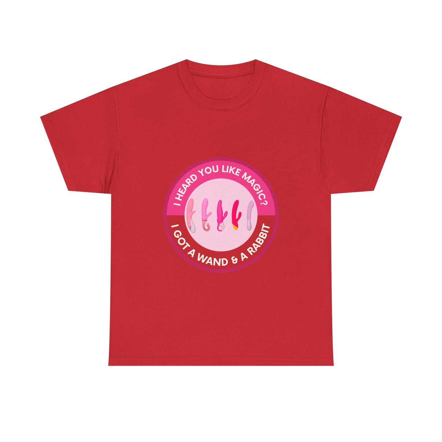 Magic Wand and Rabbit Unisex Tee - Fun Gift for Magic Lovers, Unique Birthday Shirt, Fantasy Apparel, Quirky Casual Wear, Festival Top