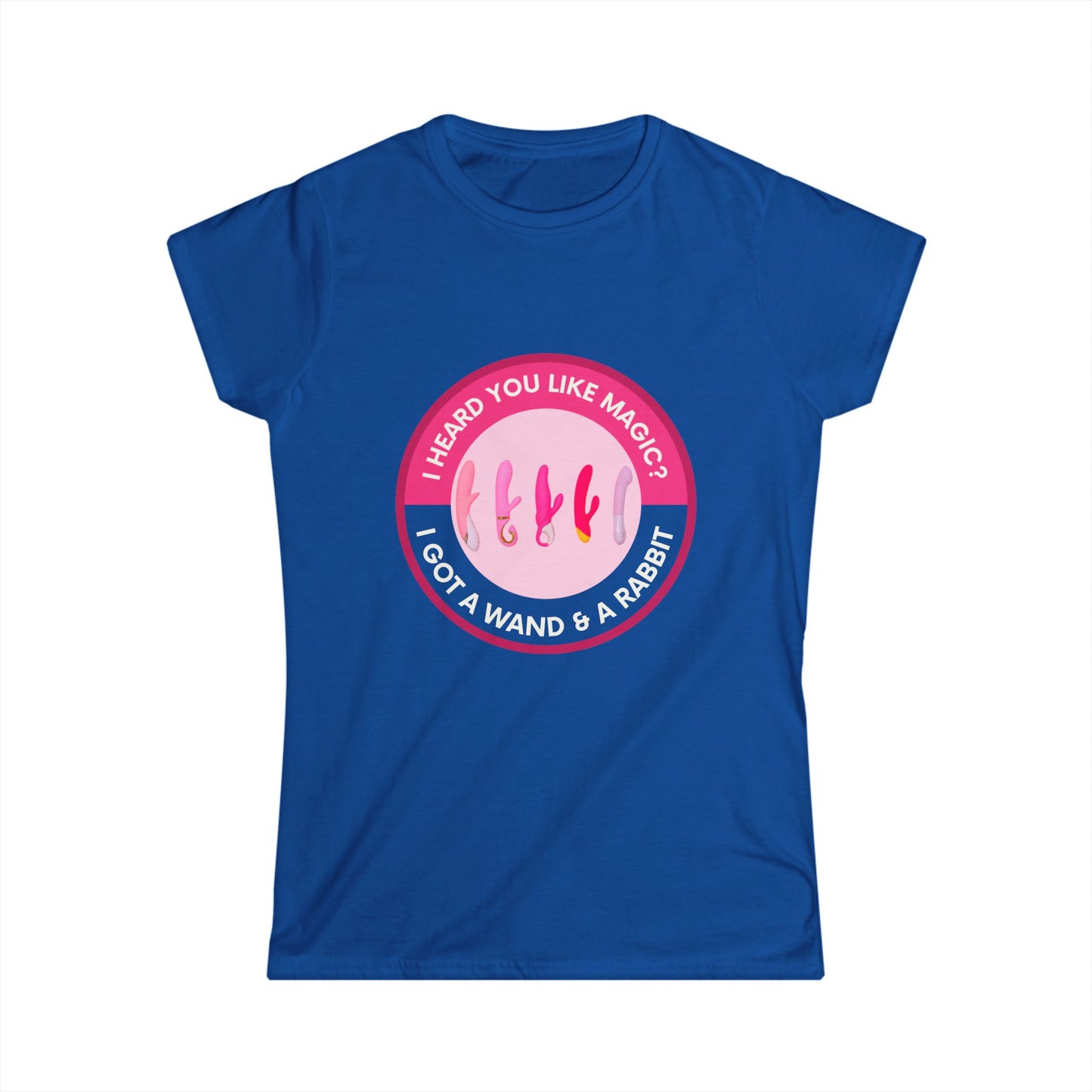 Wand & Rabbit Magic Lover's Softstyle Tee, I Heard You Like Magic, Cute Tee for Women, Perfect for Halloween & Birthdays, Gift for Wizards