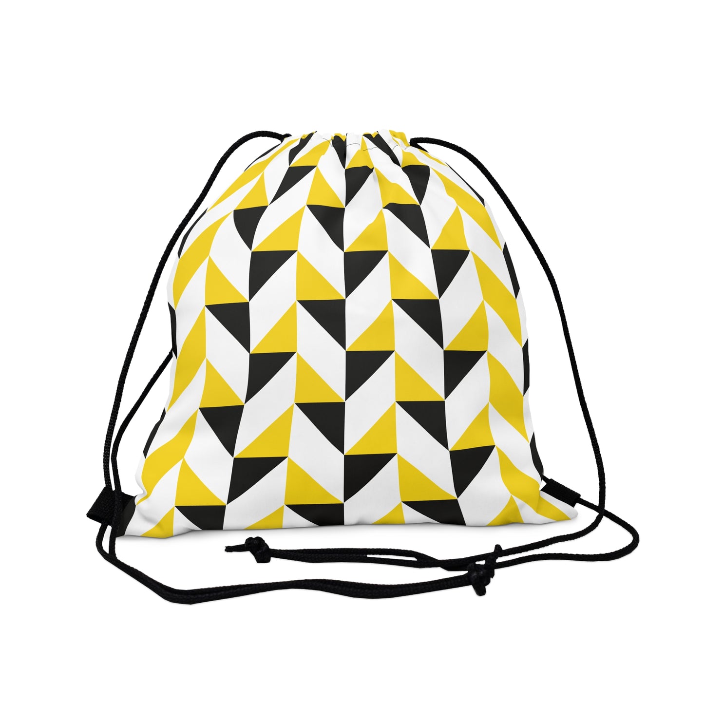 Black & Gold Outdoor Drawstring Bag
