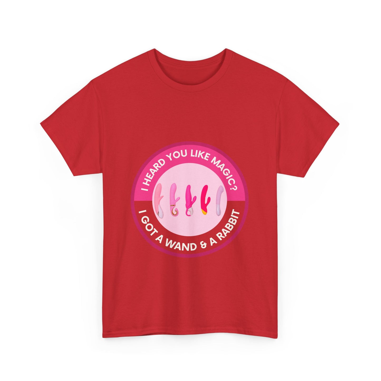 Magic Wand and Rabbit Unisex Tee - Fun Gift for Magic Lovers, Unique Birthday Shirt, Fantasy Apparel, Quirky Casual Wear, Festival Top