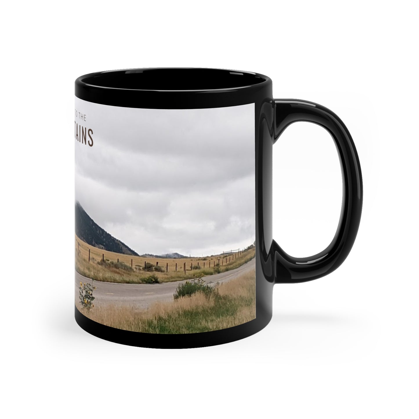 Take Me Back To The Mountains 11oz Black Mug