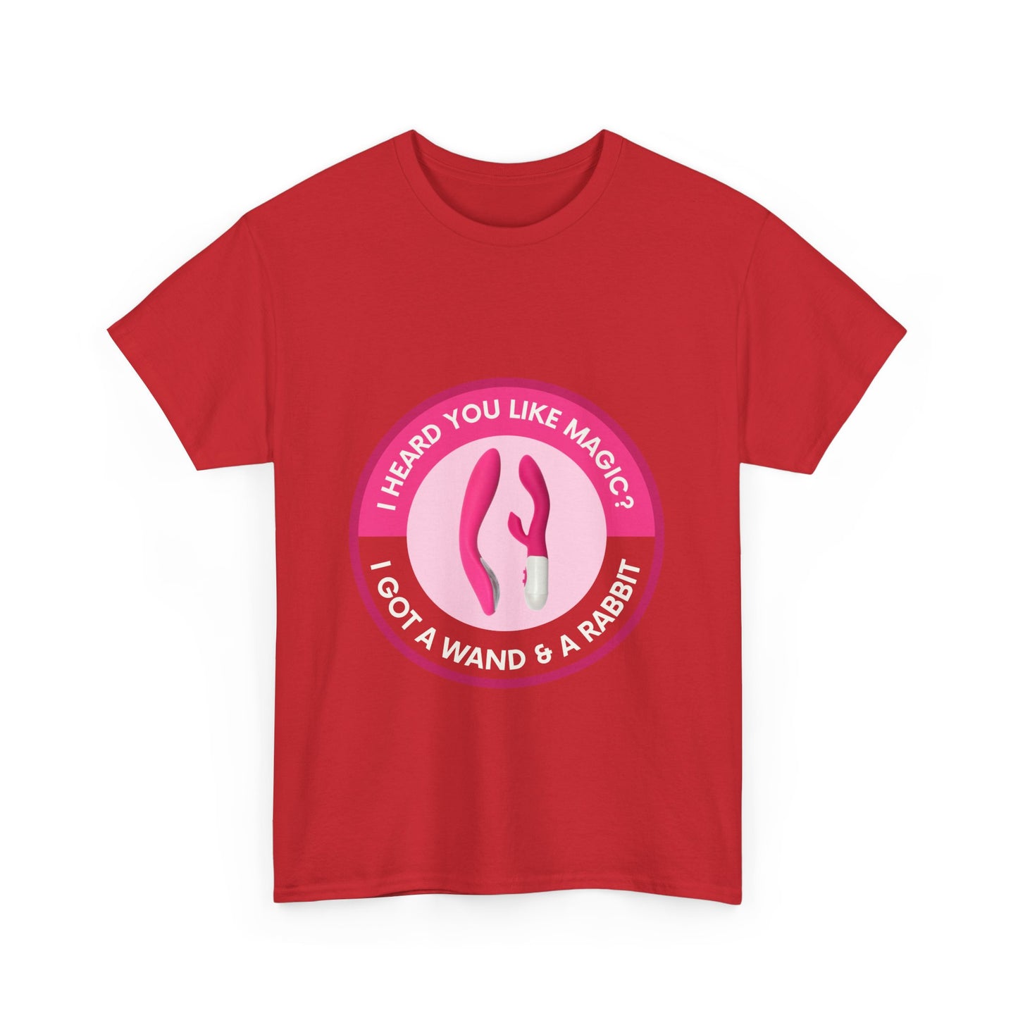 Wand & Rabbit Magic Love Unisex Tee - Casual, Fun, Gift for Friends, Festivals, Occasions, Humor, Creative Design