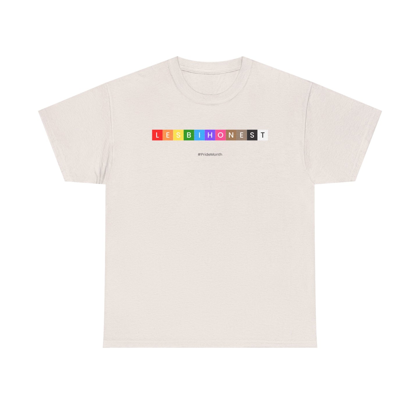 Lesbian Pride Unisex Heavy Cotton Tee - Colorful 'LESBIHONEST' Graphic Shirt
