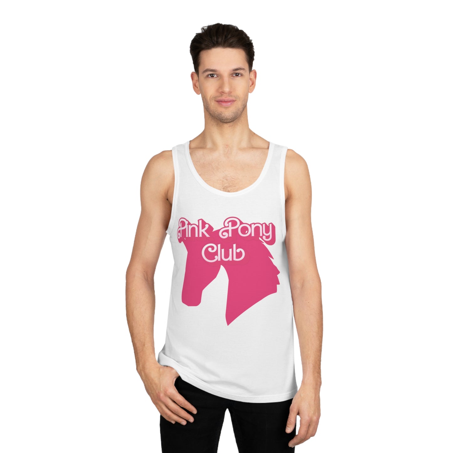 Pink Pony Club Tank Top, Fun Summer Apparel, Gift for Horse Lovers, Stylish Casual Wear, Ideal for Birthdays, Parties