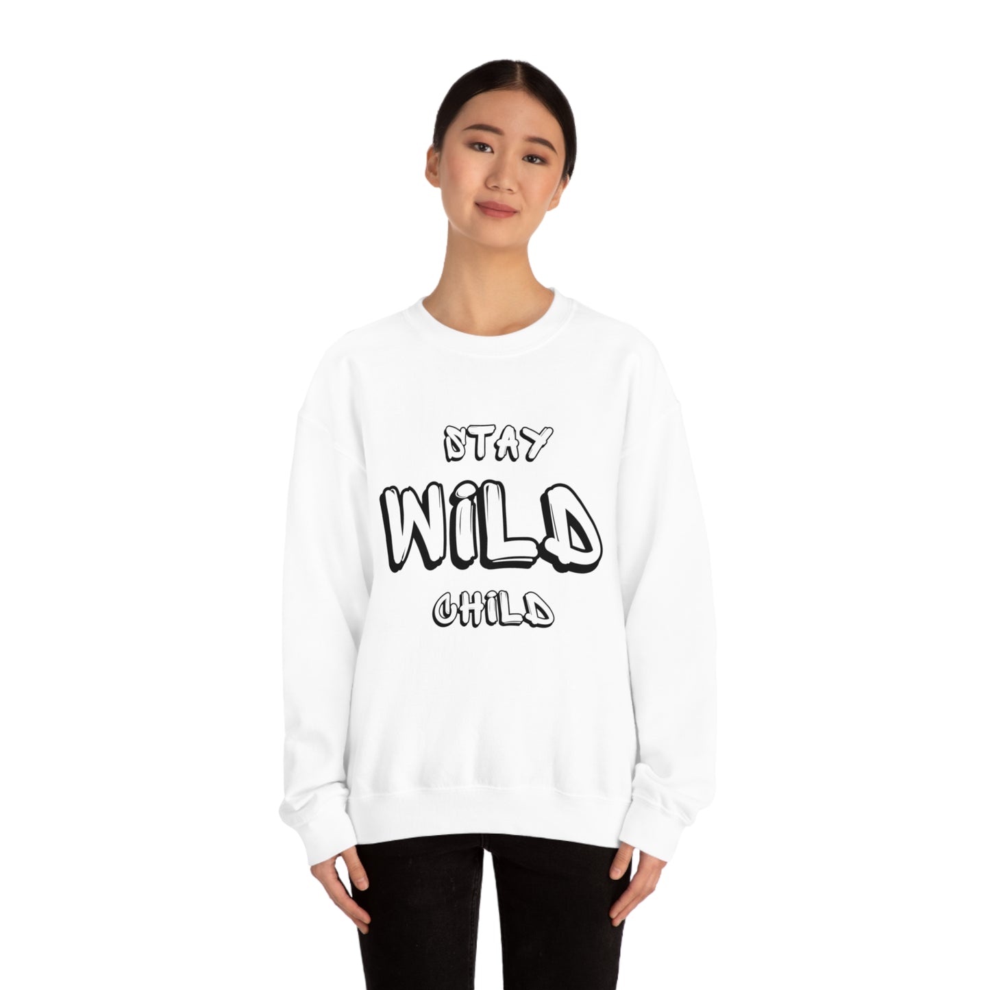 STAY WILD CHILD Unisex Heavy Blend™ Crewneck Sweatshirt