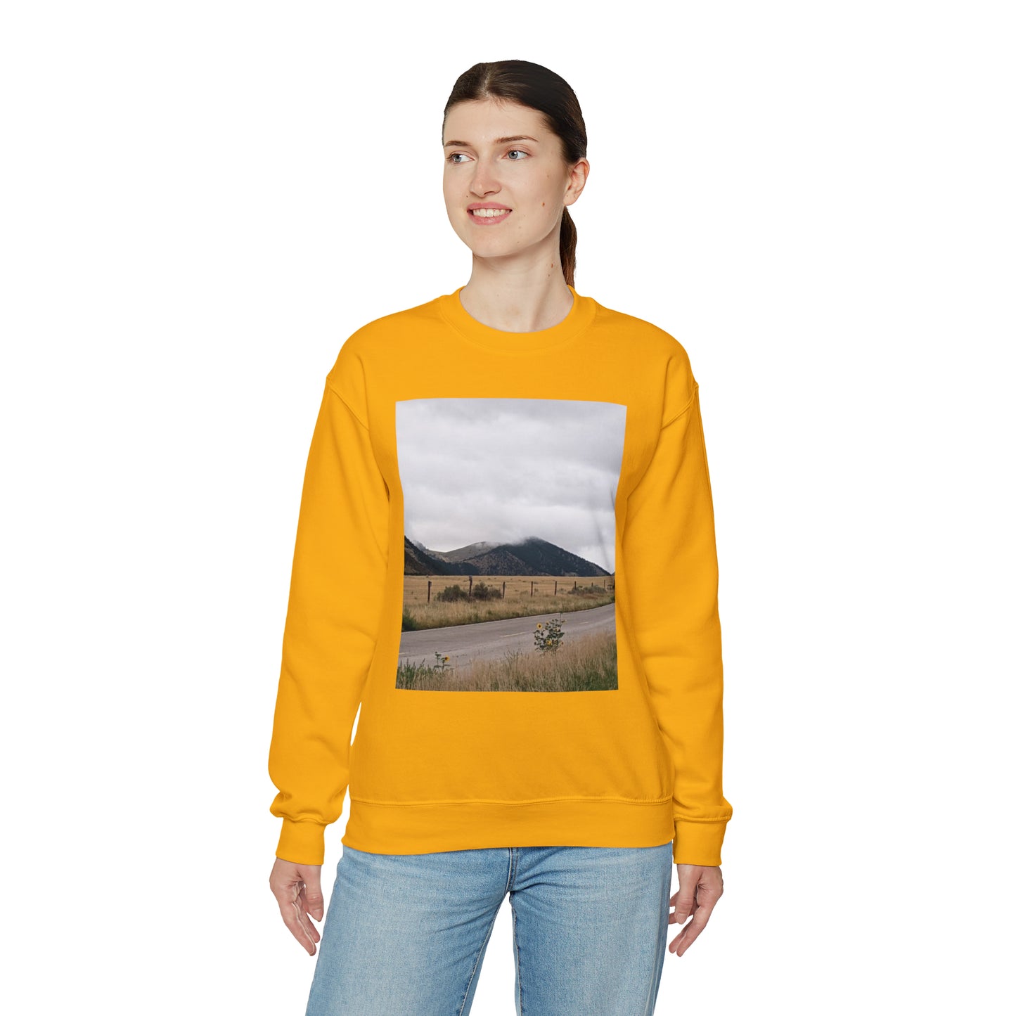 Montana Mountains Unisex Heavy Blend™ Crewneck Sweatshirt