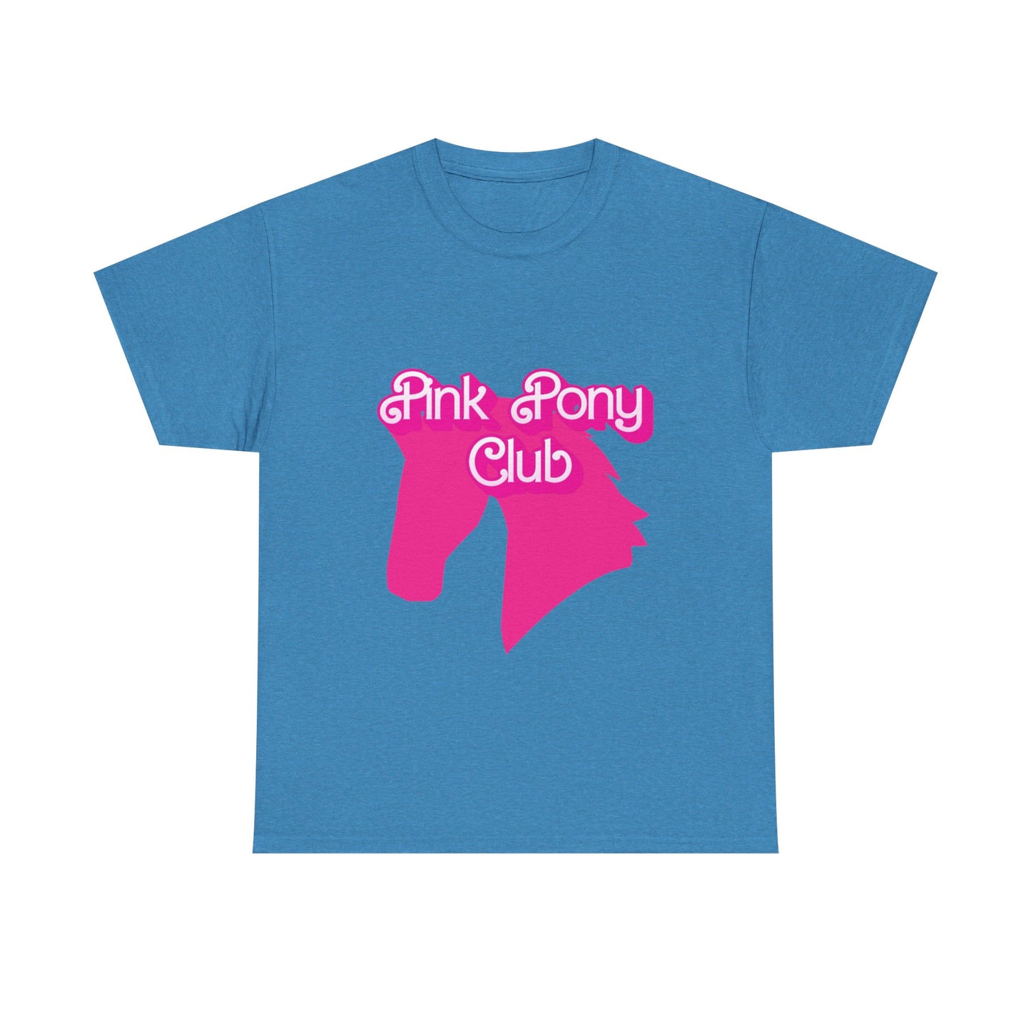 Pink Pony Club Tee - Fun Graphic T-Shirt for Animal Lovers, Horse Enthusiasts, Gifts for Friends, Birthday Parties, Everyday Wear