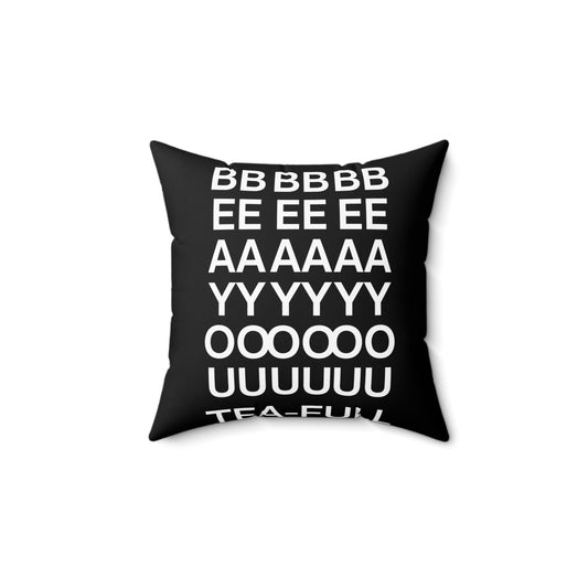 BEAYOUTEAFULL Spun Polyester Square Pillow