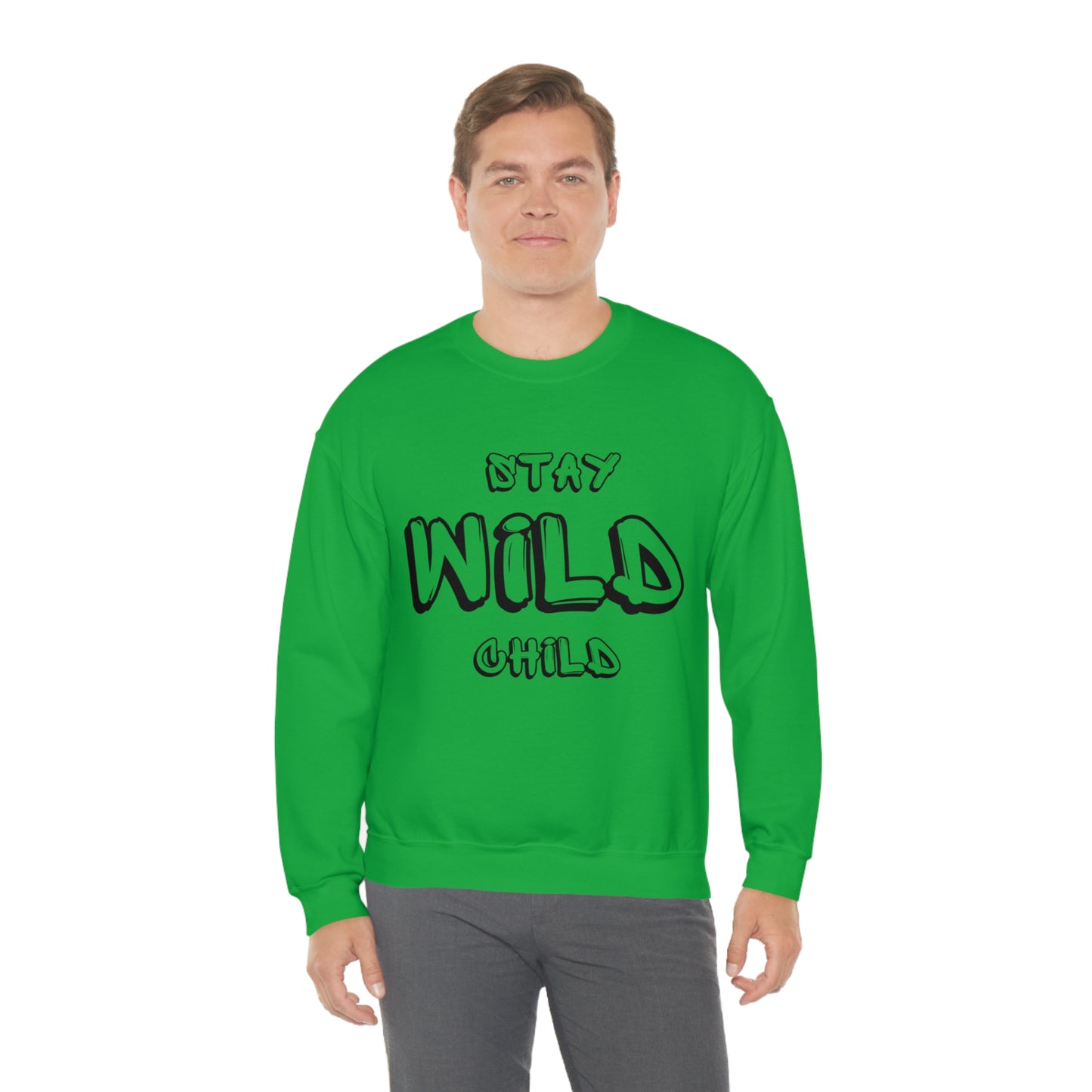 STAY WILD CHILD Unisex Heavy Blend™ Crewneck Sweatshirt