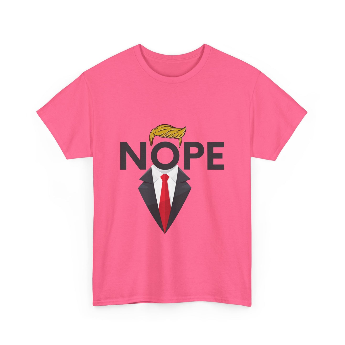 NOPE TRUMP Mocking President Tee, Funny Political Shirt, Unisex Cotton T-Shirt, Election Humor Gift, Statement Tee, Everyday Wear