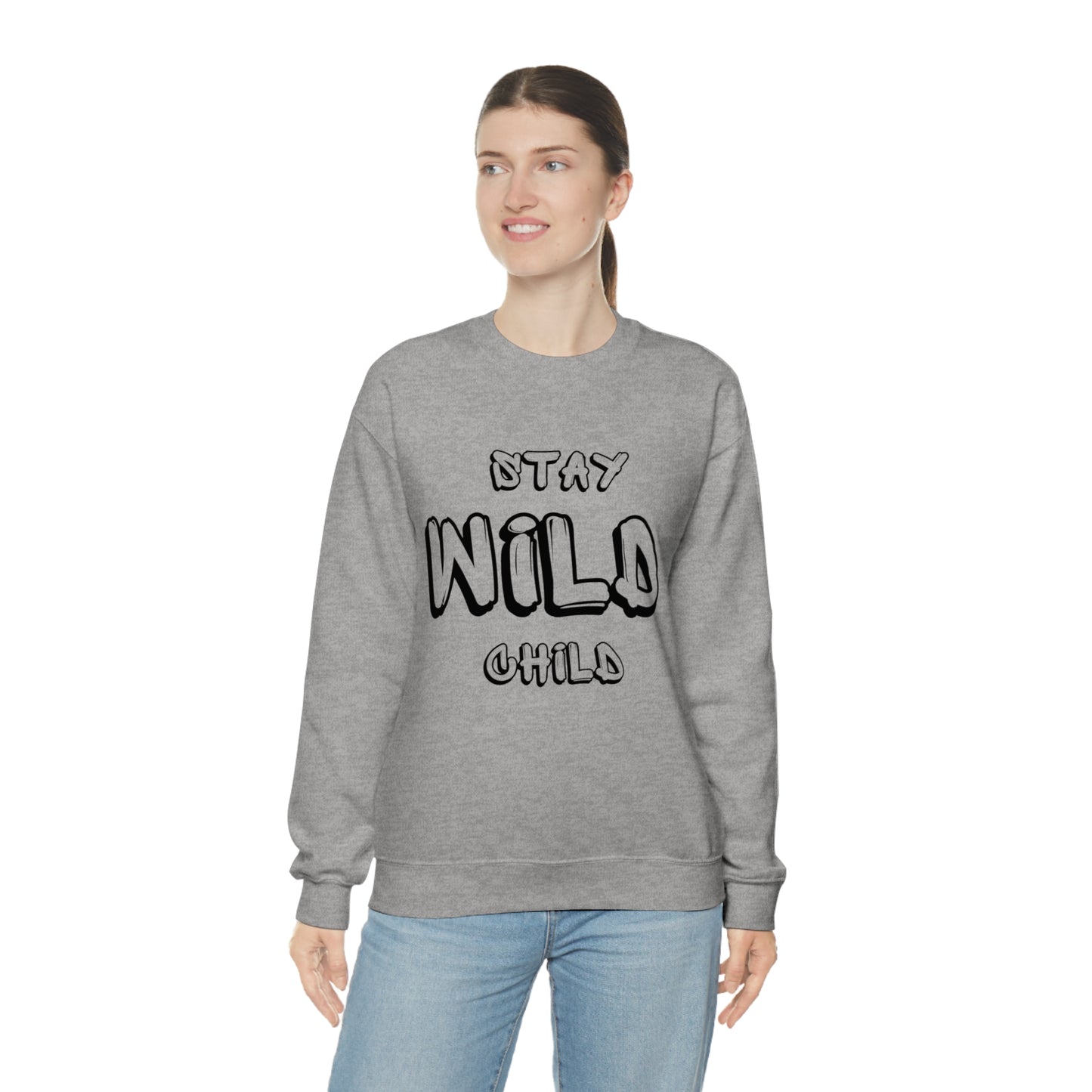 STAY WILD CHILD Unisex Heavy Blend™ Crewneck Sweatshirt