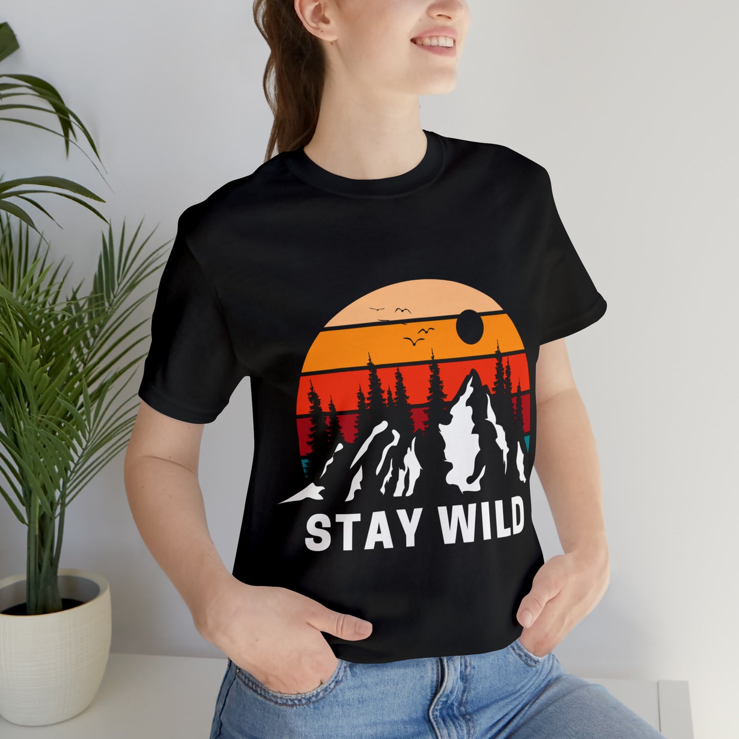 Mountain STAY WILD Unisex Jersey Short Sleeve Tee