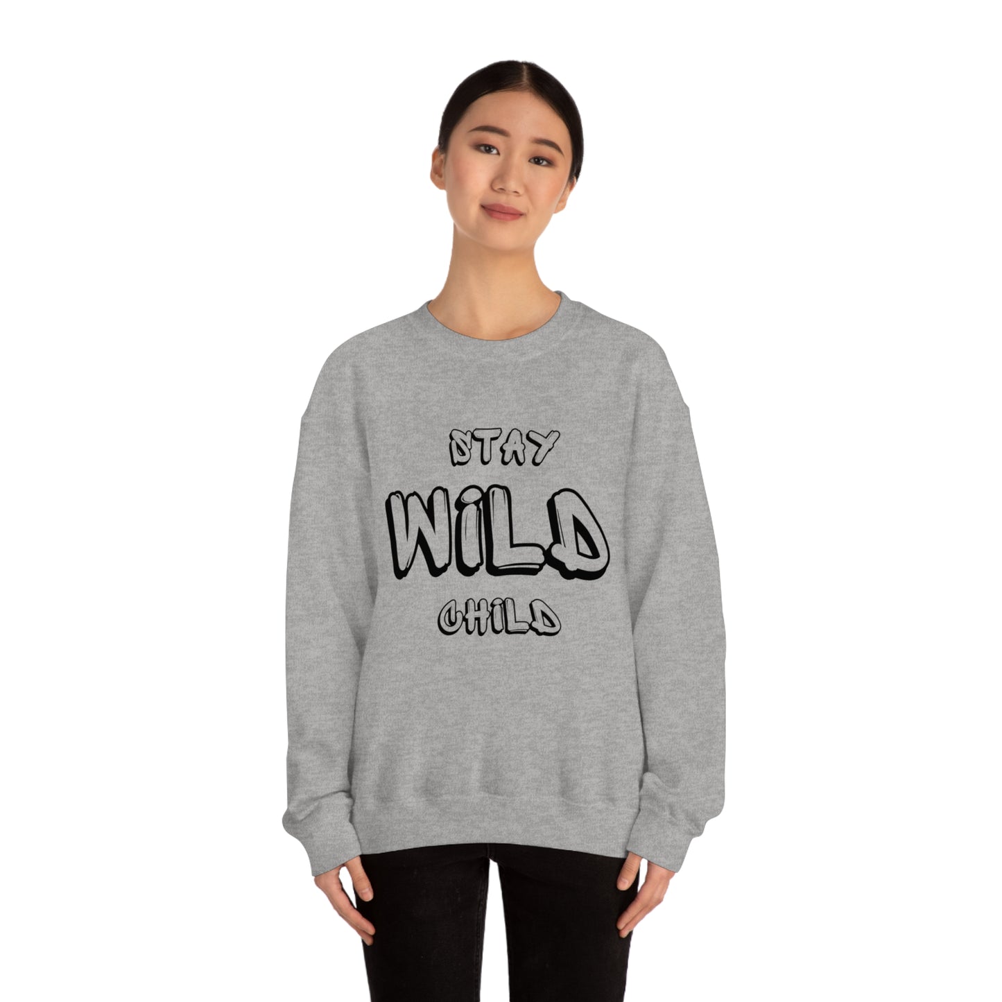 STAY WILD CHILD Unisex Heavy Blend™ Crewneck Sweatshirt