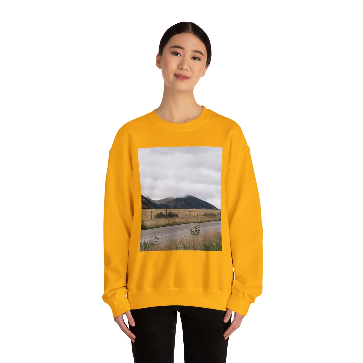 Montana Mountains Unisex Heavy Blend™ Crewneck Sweatshirt