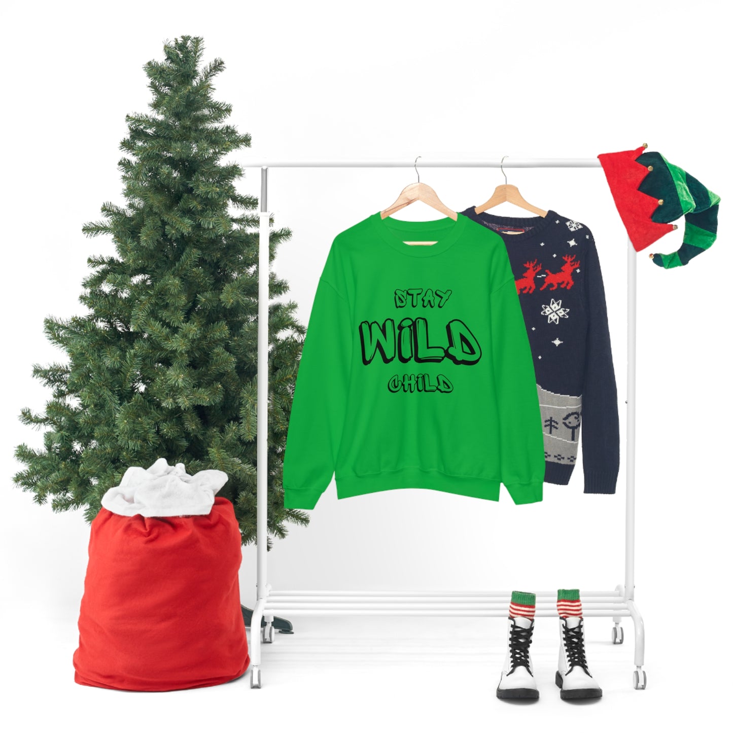 STAY WILD CHILD Unisex Heavy Blend™ Crewneck Sweatshirt
