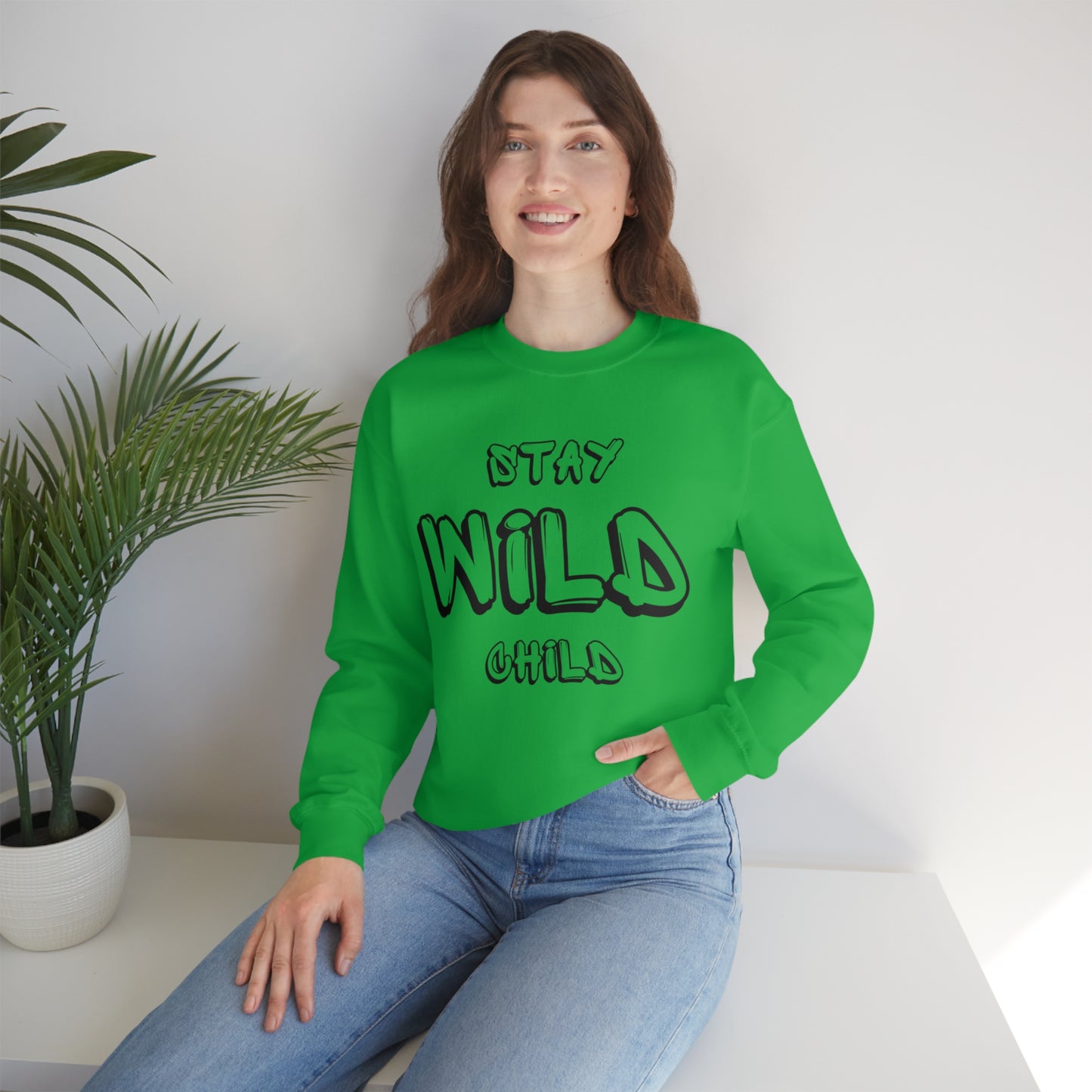 STAY WILD CHILD Unisex Heavy Blend™ Crewneck Sweatshirt