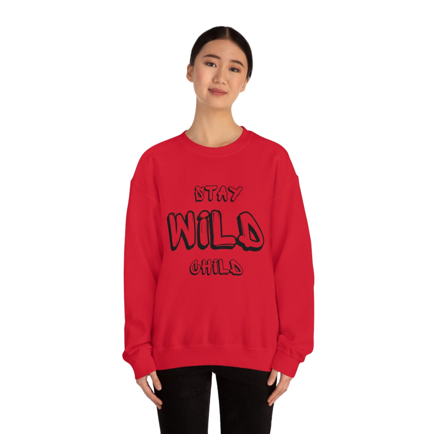 STAY WILD CHILD Unisex Heavy Blend™ Crewneck Sweatshirt