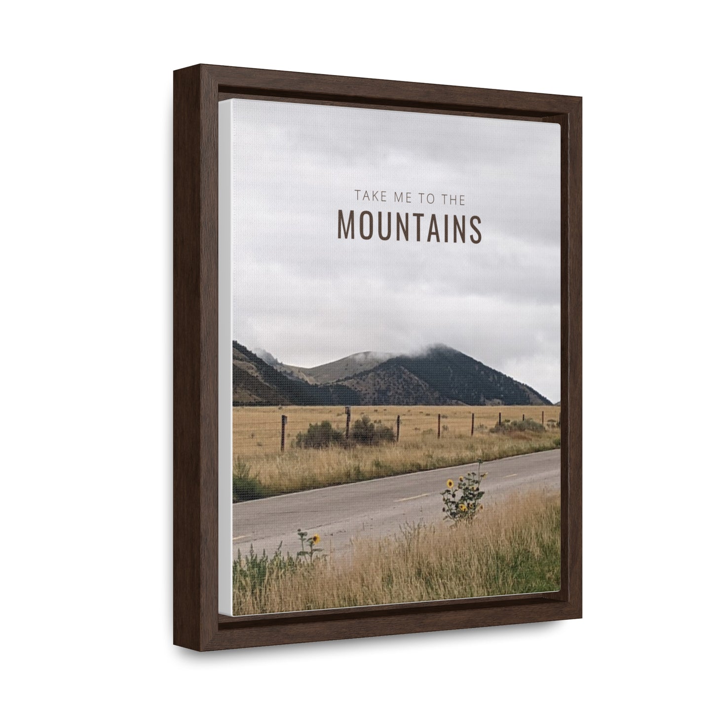 TAKE ME BACK TO THE MOUNTAINS Gallery Canvas Wraps, Vertical Frame