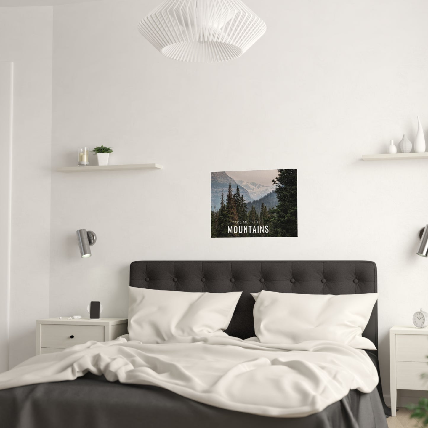 Take Me Back To The Mountains Satin Posters (210gsm)