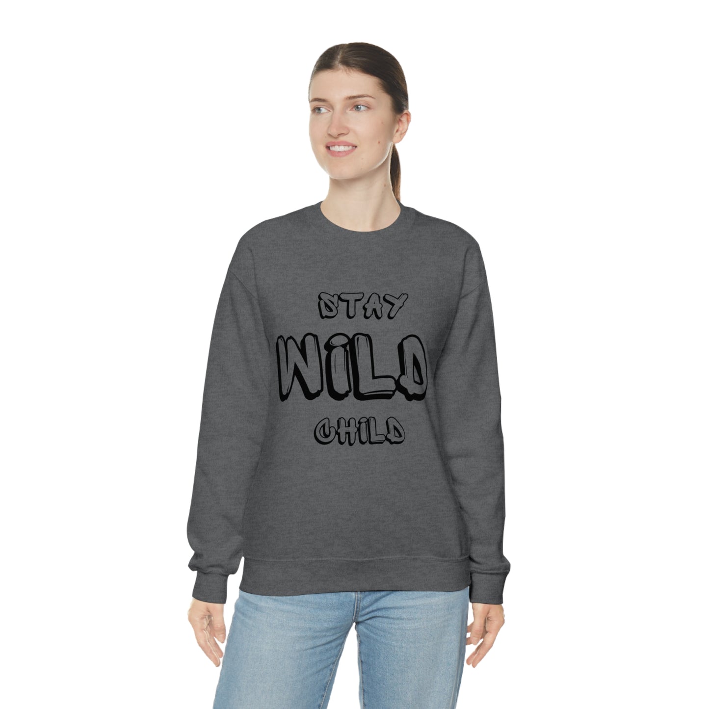 STAY WILD CHILD Unisex Heavy Blend™ Crewneck Sweatshirt