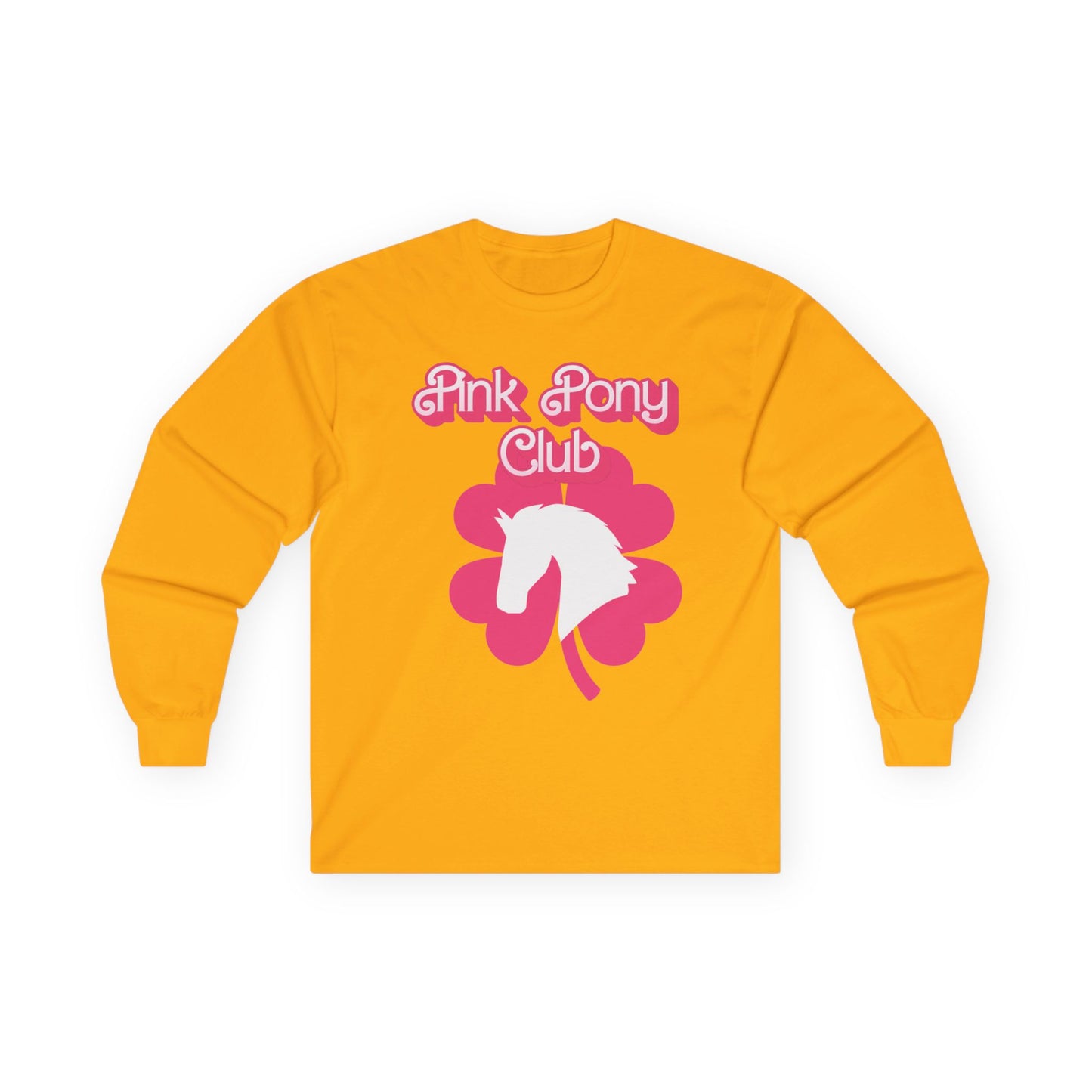 Pink Pony Club Long Sleeve Tee, Unicorn Shirt, Gift for Kids, Cute Graphic Tee, Spring/Summer Apparel, Fun Unicorn Fashion