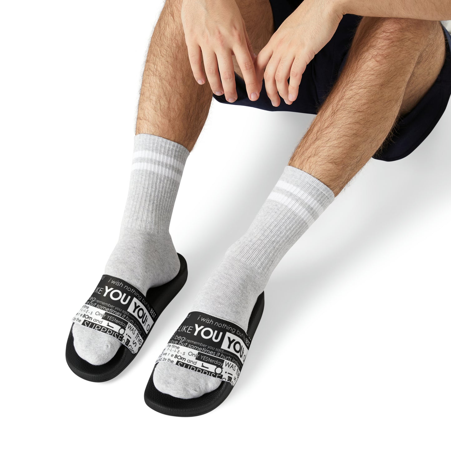 Someone Like You Men's PU Slide Sandals
