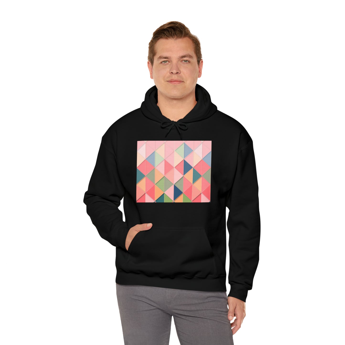 Geometric Unisex Heavy Blend™ Hooded Sweatshirt