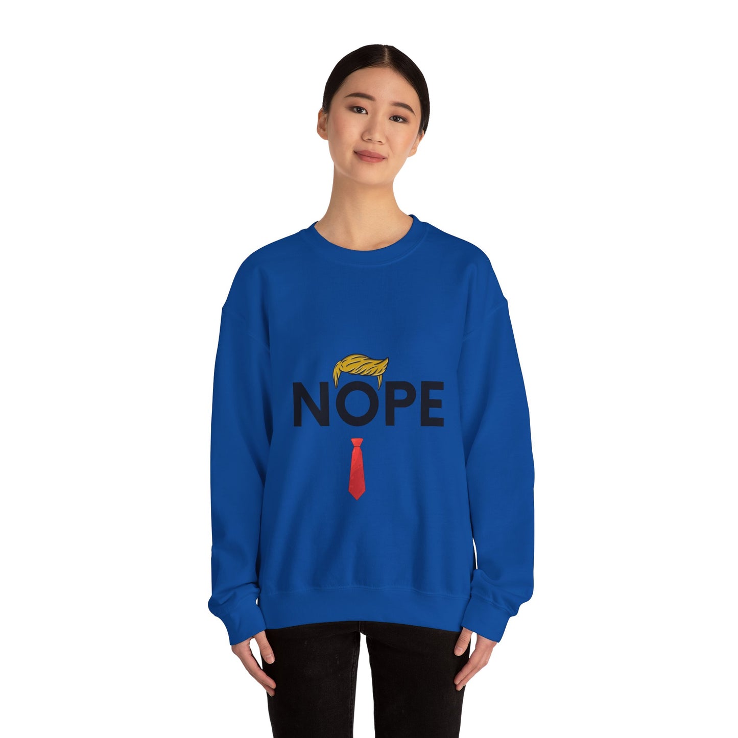 NOPE TRUMP Unisex Heavy Blend™ Crewneck Sweatshirt