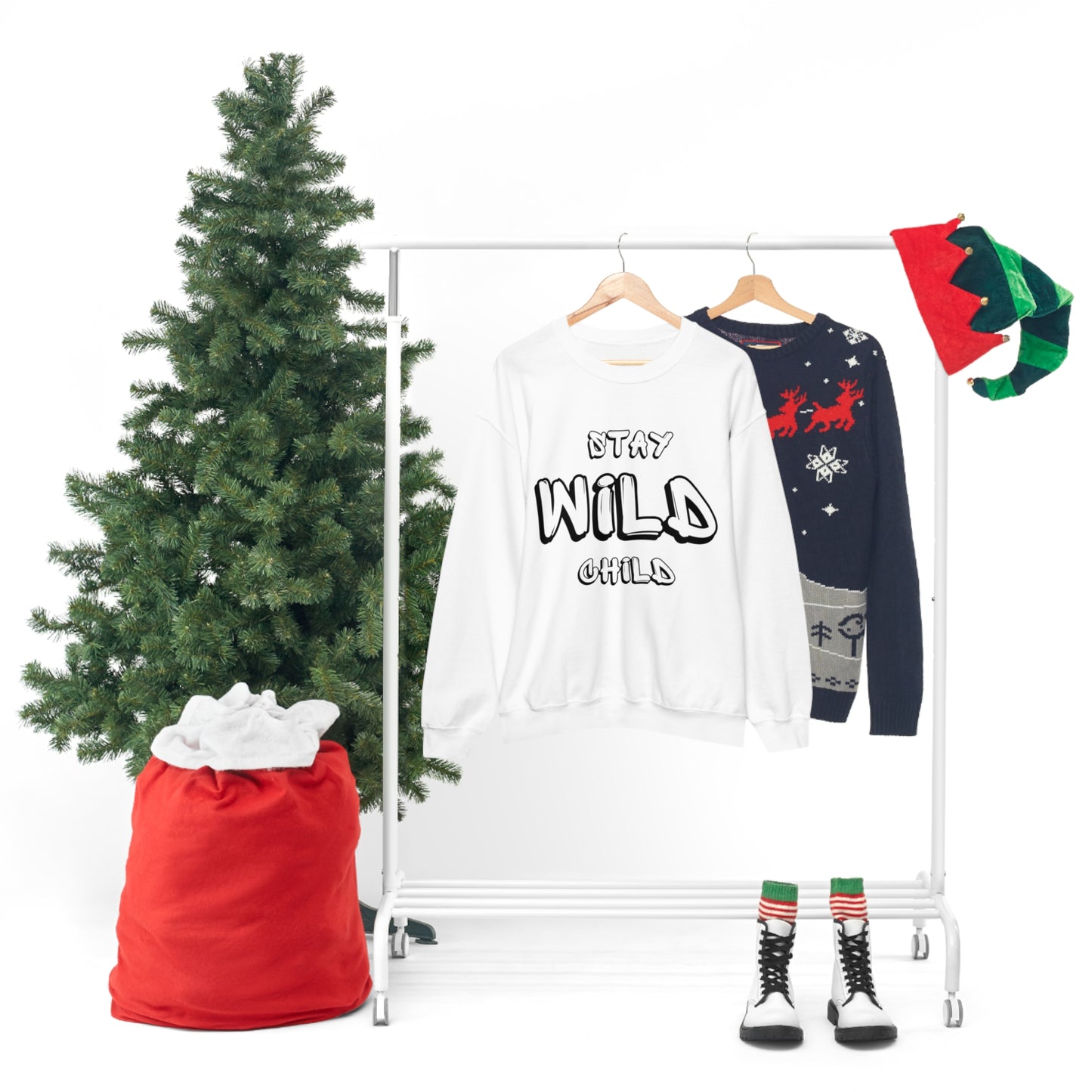 STAY WILD CHILD Unisex Heavy Blend™ Crewneck Sweatshirt