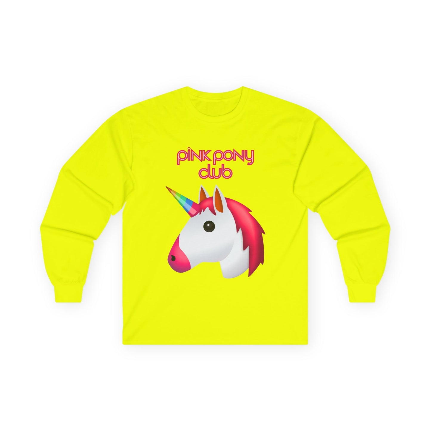 Unisex Unicorn Long Sleeve Tee - Pink Pony Club