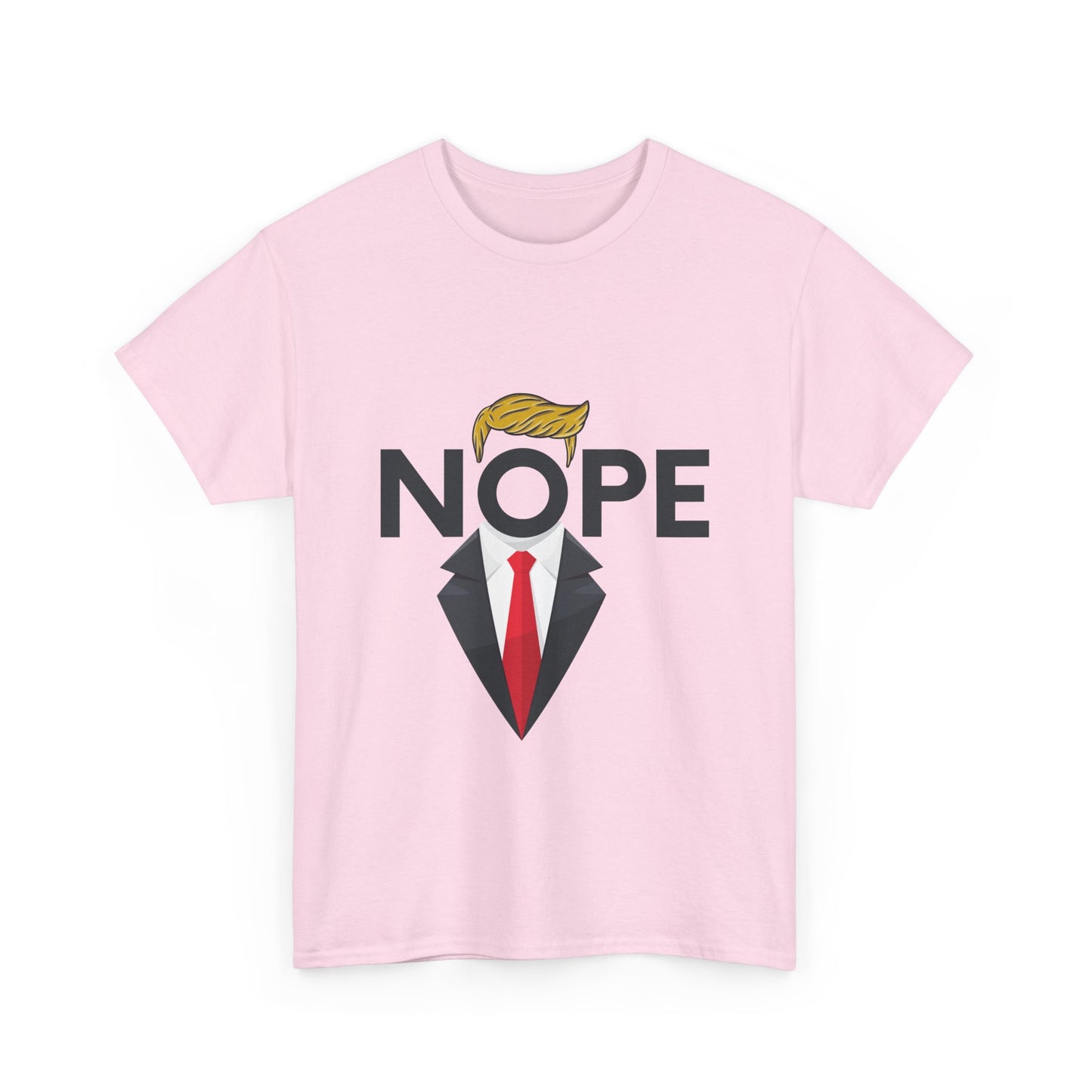 NOPE TRUMP Mocking President Tee, Funny Political Shirt, Unisex Cotton T-Shirt, Election Humor Gift, Statement Tee, Everyday Wear
