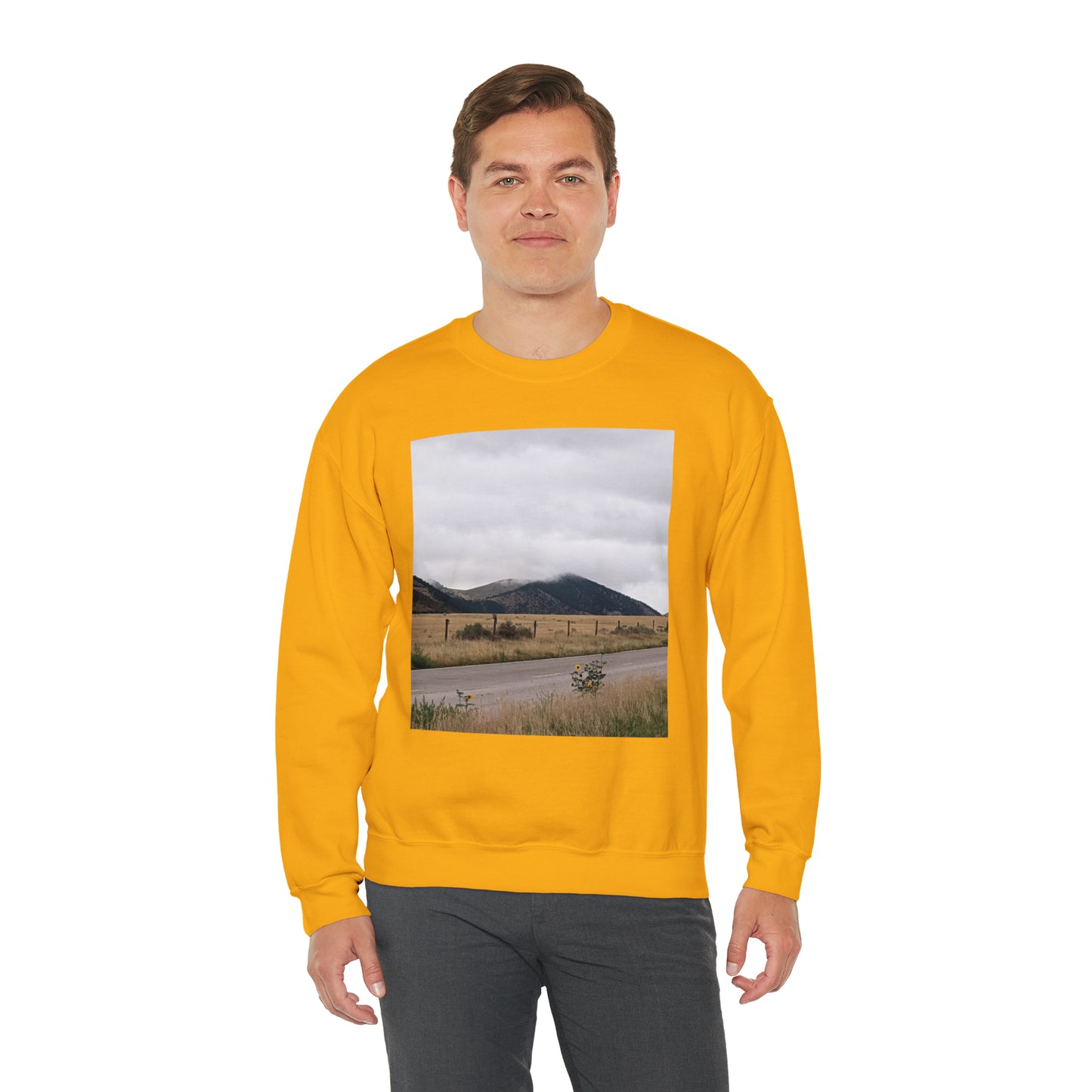 Montana Mountains Unisex Heavy Blend™ Crewneck Sweatshirt