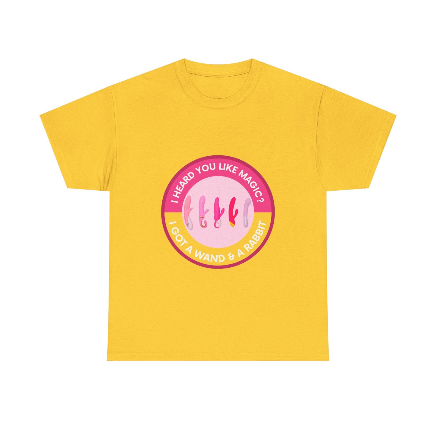 Magic Wand and Rabbit Unisex Tee - Fun Gift for Magic Lovers, Unique Birthday Shirt, Fantasy Apparel, Quirky Casual Wear, Festival Top