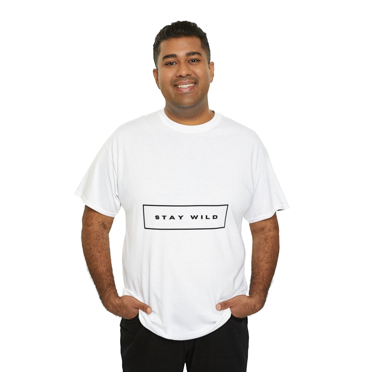 STAY WILD Unisex Heavy Cotton Tee