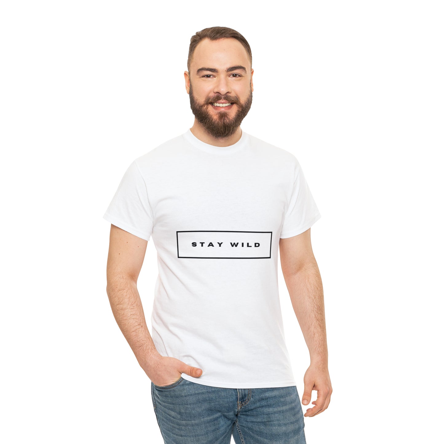 STAY WILD Unisex Heavy Cotton Tee