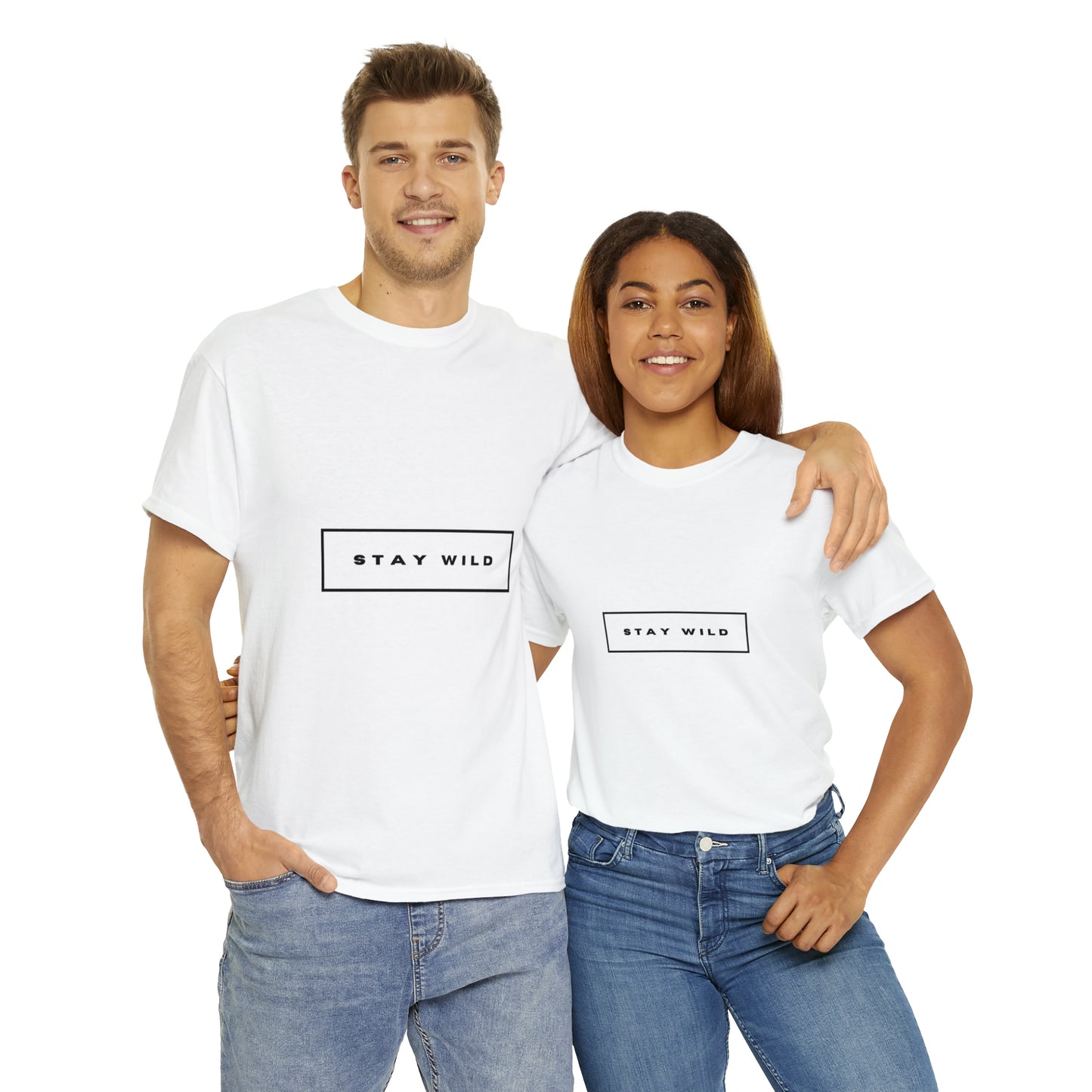 STAY WILD Unisex Heavy Cotton Tee