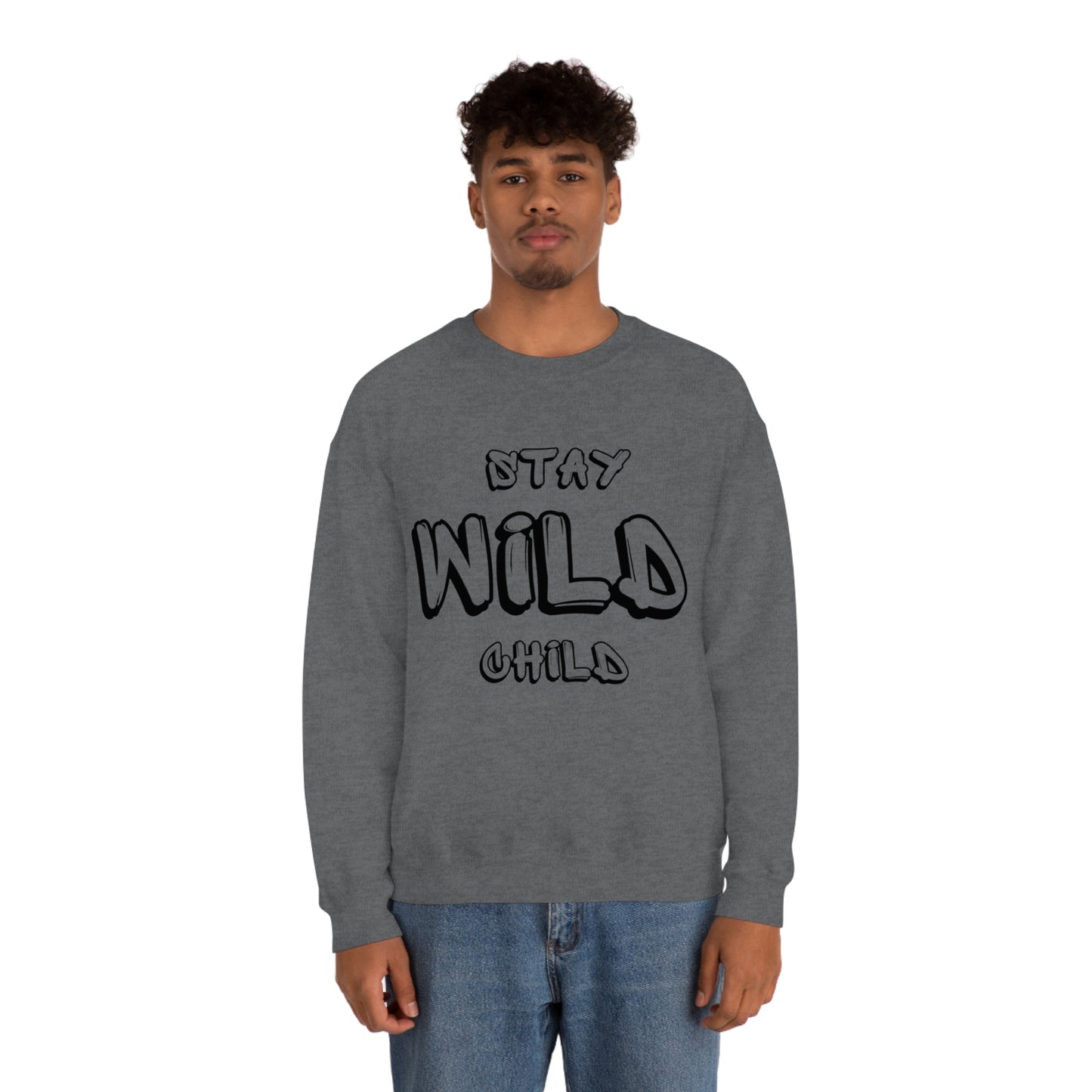 STAY WILD CHILD Unisex Heavy Blend™ Crewneck Sweatshirt