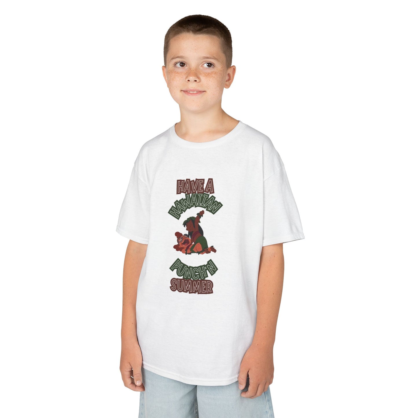 Hawaiian Punch’n Summer Adventure Kids Tee, Fun Summer Shirt, Playful Kids T-Shirt, Cute Graphic Tee, Vacation Outing Top