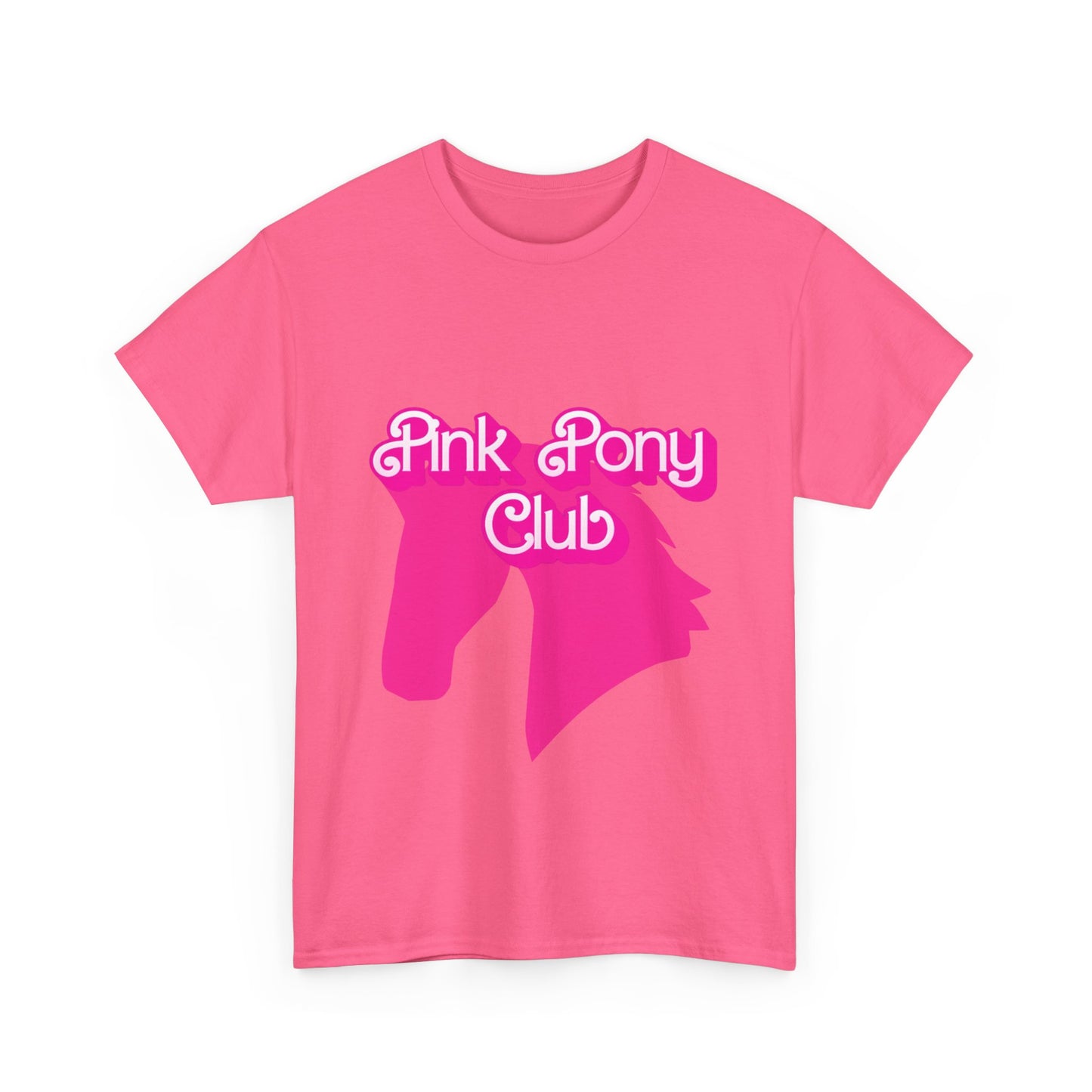 Pink Pony Club Tee - Fun Graphic T-Shirt for Animal Lovers, Horse Enthusiasts, Gifts for Friends, Birthday Parties, Everyday Wear