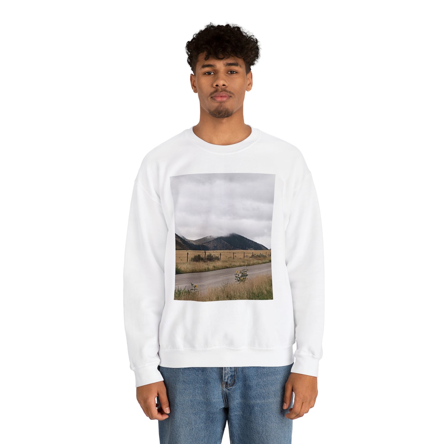 Montana Mountains Unisex Heavy Blend™ Crewneck Sweatshirt