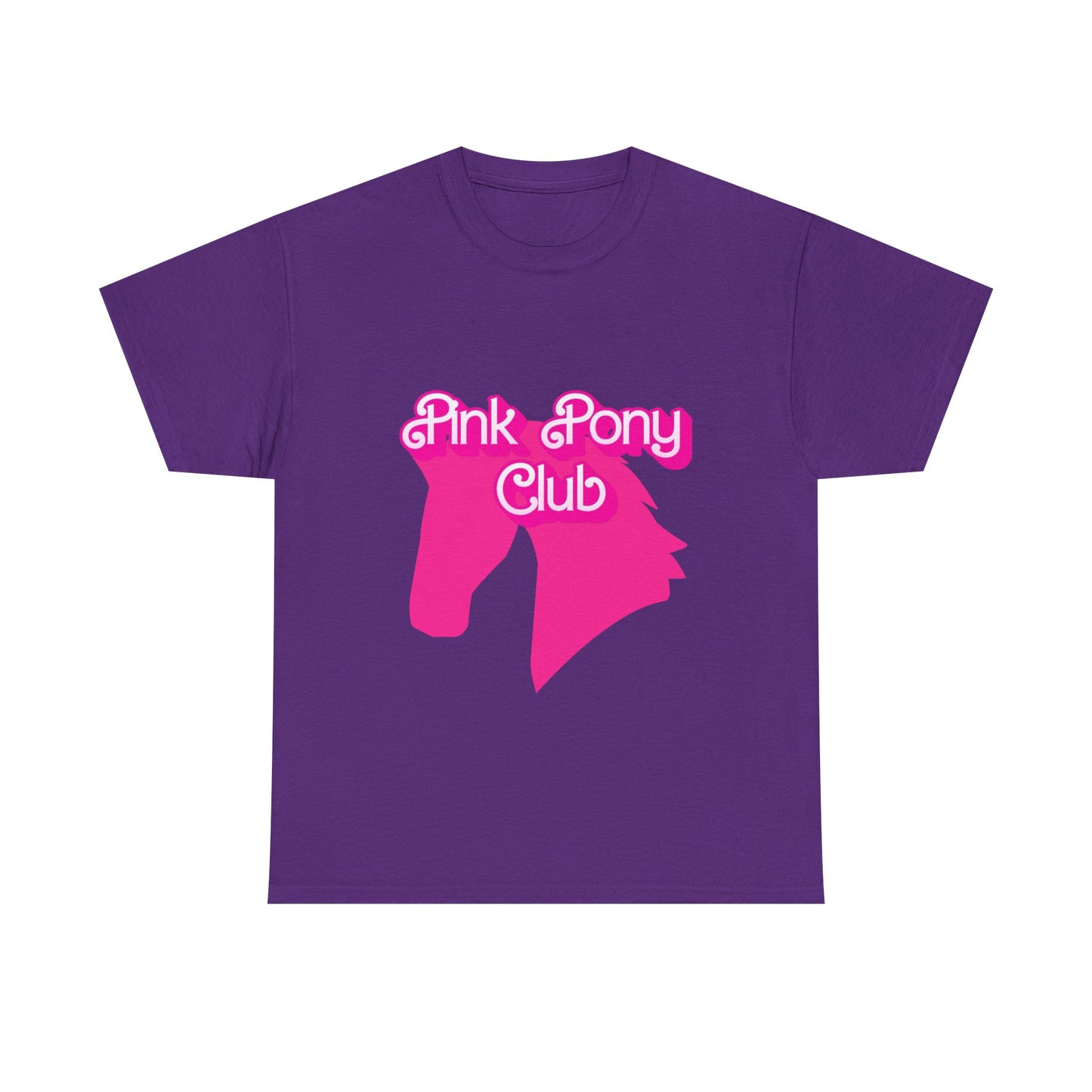Pink Pony Club Tee - Fun Graphic T-Shirt for Animal Lovers, Horse Enthusiasts, Gifts for Friends, Birthday Parties, Everyday Wear