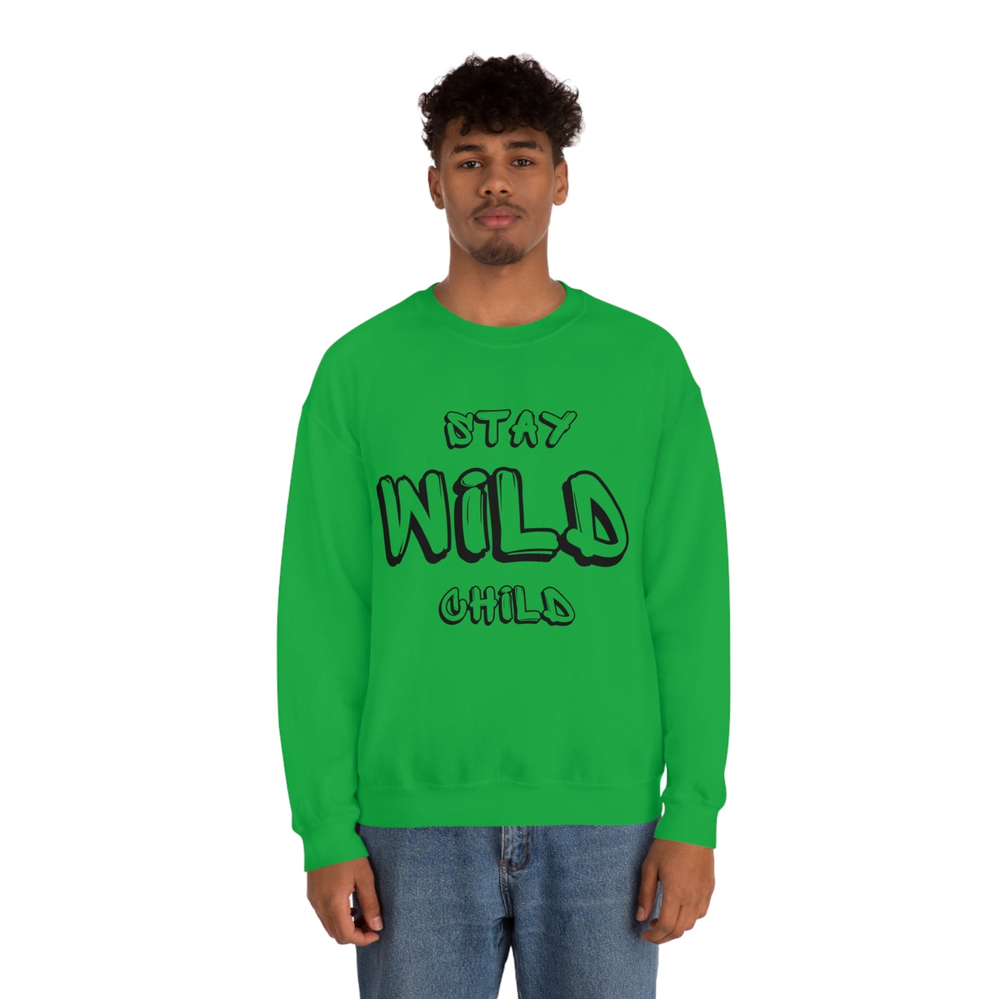 STAY WILD CHILD Unisex Heavy Blend™ Crewneck Sweatshirt